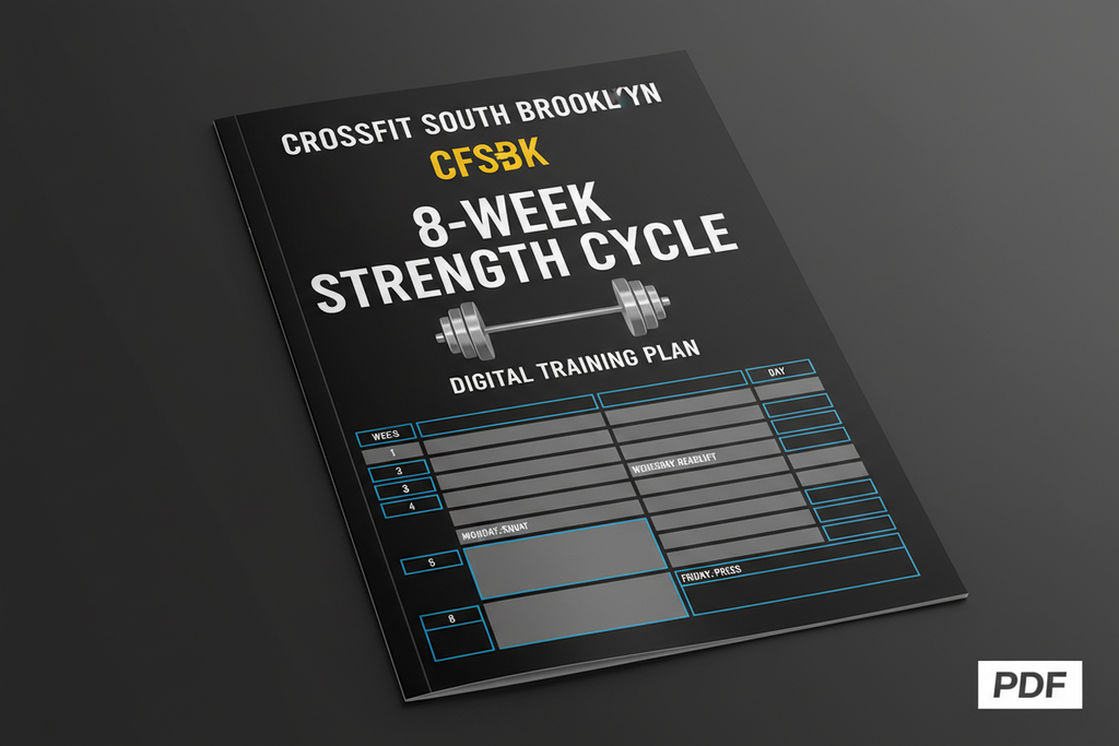 CFSBK 8-Week Strength Cycle digital program cover mockup
