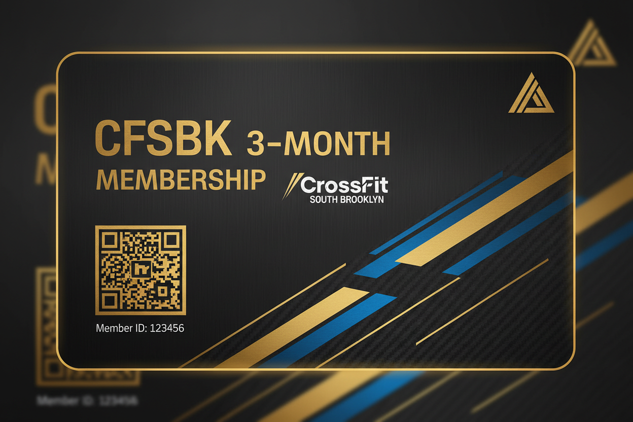 CFSBK 3-Month Membership digital card